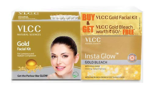 VLCC Gold Facial Kit with Free Gold Bleach, 30 g 