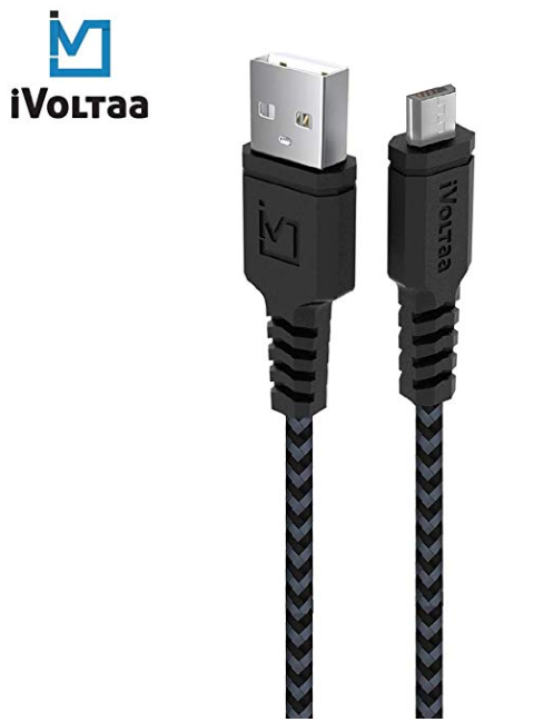 iVoltaa Rugged MK2 Extra Tough Unbreakable Braided Micro USB Cable