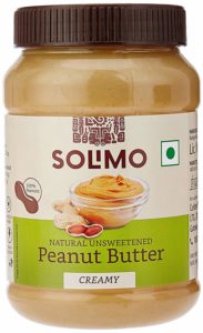 Amazon Brand - Solimo Natural Unsweetened Peanut Butter