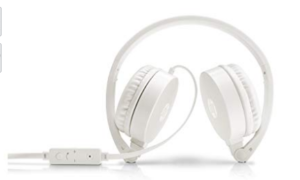 HP H2800 Headset Stereo Headset with Mic (White)