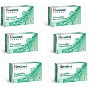 Himalaya Herbals Cucumber and Coconut Soap, 125g (Pack of 6)
