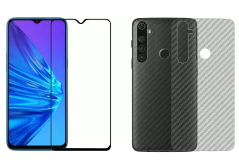Karpine Front and Back Screen Guard for Realme 5