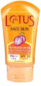 Lotus Herbals Safe Sun Block Cream - SPF 30 PA++  (50 g)
