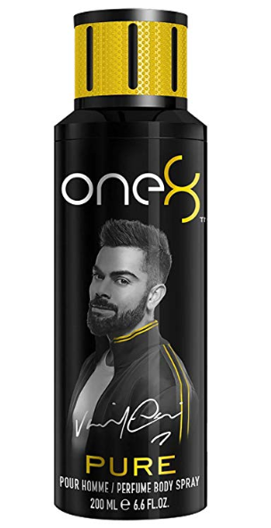 One 8 by Virat Kohli PURE Perfume Body Spray For Men, 200 ml