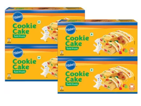 Pillsbury Tutti Frutti Cookie Cake  (552 g, Pack of 4)