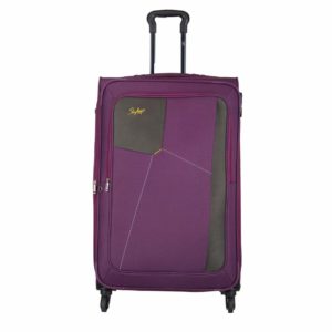Skybags Rubik Polyester 58 Cms Purple Softsided Cabin Luggage