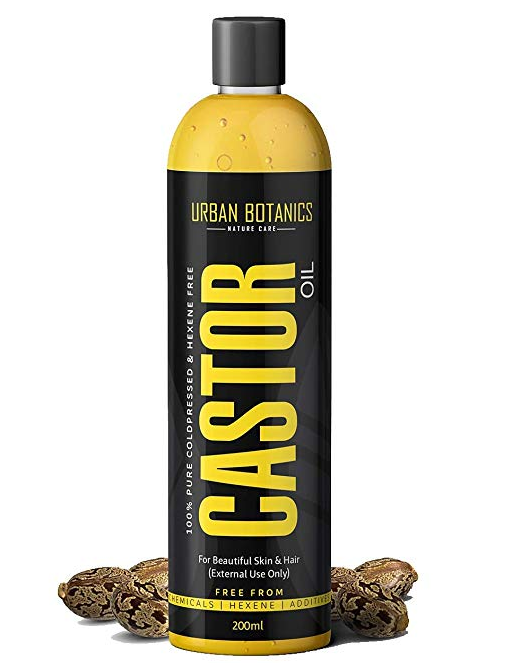 UrbanBotanics Cold Pressed Castor Oil for Hair Growth, Skin Care