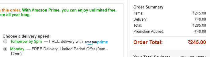 free delivery