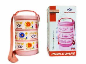 Amazon- Buy Princeware Hot Meal Plastic Tiffin Set