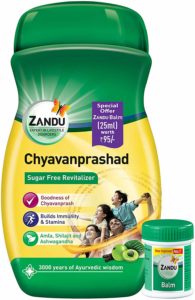 Amazon- Buy Zandu Chyawanprashad - 900 g & get Zandu Balm - 25 ml Free at Rs 211