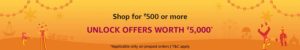 Amazon- Shop worth Rs 500 & More and Unlock offer 