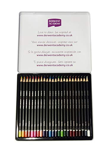 DERWENT Academy Watercolour Pencils Tin (Set of 24)