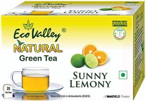 Eco Valley Natural Green Tea Sunny Lemony Rs 75 amazon dealnloot