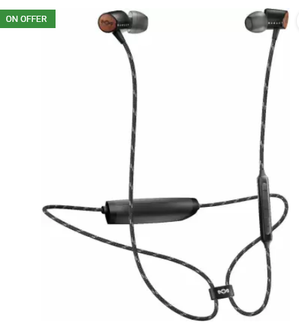 House of Marley Uplift 2 EM-JE103-SB Bluetooth Headset with Mic