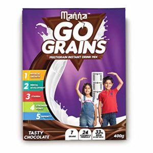 Manna Go Grains Multigrain Instant Drink Mix Rs 99 amazon dealnloot