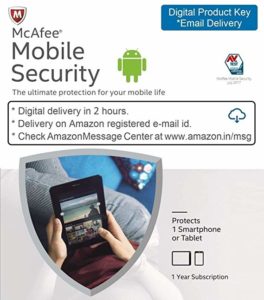 McAfee Mobile Security 1 Device 1 Year Rs 29 amazon dealnloot