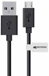 Micromax Data Cable - 3.2 Feet (1 Meter) - Black rs 69 only amazon dealnloot