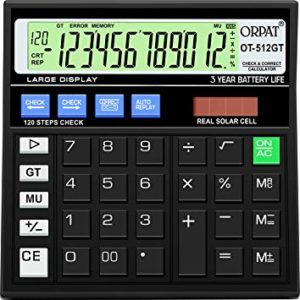 Orpat OT 512GT Calculator Black Rs 149 amazon dealnloot