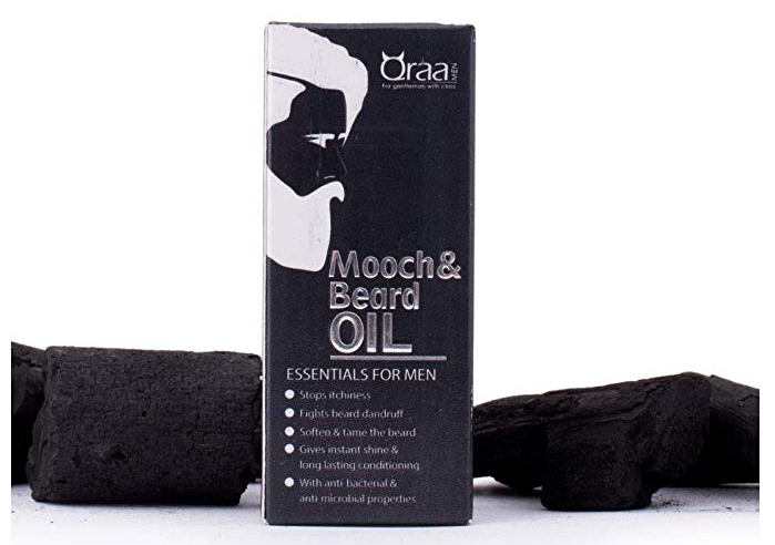Qraa Mooch and Beard Oil for Beard Growth and Nourishment, 30ml