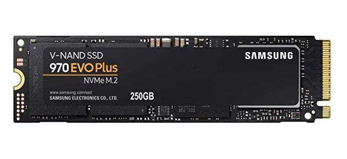 Samsung 970 EVO Plus 250 GB NVMe M.2 PCIe Internal Solid State Drive