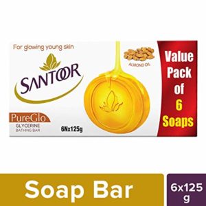 Santoor Glycerine PureGlo Bar 125g Pack of Rs 151 amazon dealnloot