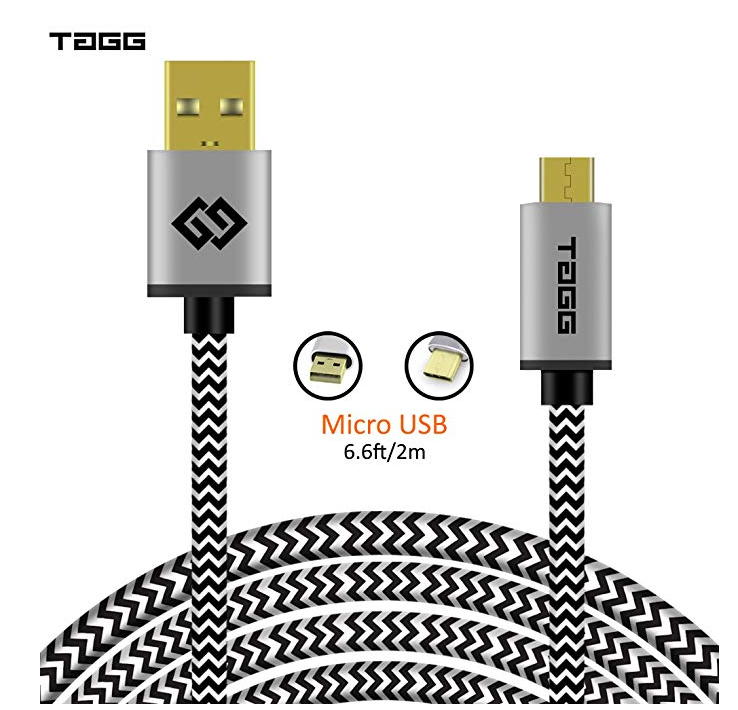 TAGG Powerline Nylon Braided Micro USB Cable