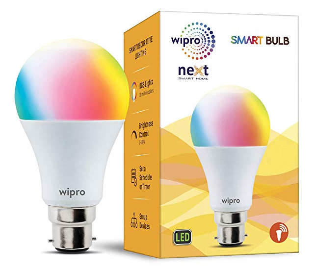 Wipro WiFi Enabled Smart LED Bulb B22 12-Watt