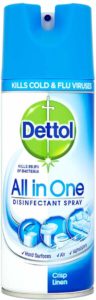 Amazon- Buy Dettol All In One Disinfectant Spray Crisp Linen