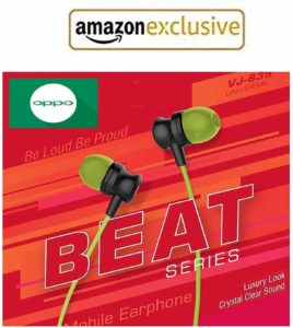 Amazon- Buy HYCOT+ Earphones with Mic Compatible Oppo A5/F7/A83/Find X/F3/F5/R17/A37/ at Rs 99