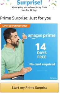 Amazon  Prime Surprise