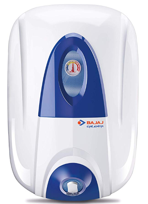 Bajaj Calenta Storage 15 Ltr Vertical Water Heater, White, 4 Star