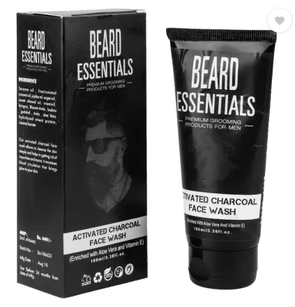 Beard Essentials Hydrating Activated Charcoal Face Wash (100 ml)