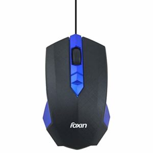 Foxin Smart Blue Wired Optical Mouse Blue Rs 149 amazon dealnloot