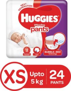 Huggies Wonder Pants Diaper XS 24 Pieces Rs 99 flipkart dealnloot