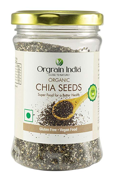 Orgrain India Certified Organic Chia Seeds - 150 GMS