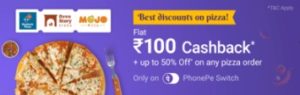 Phonepe Pizza offer