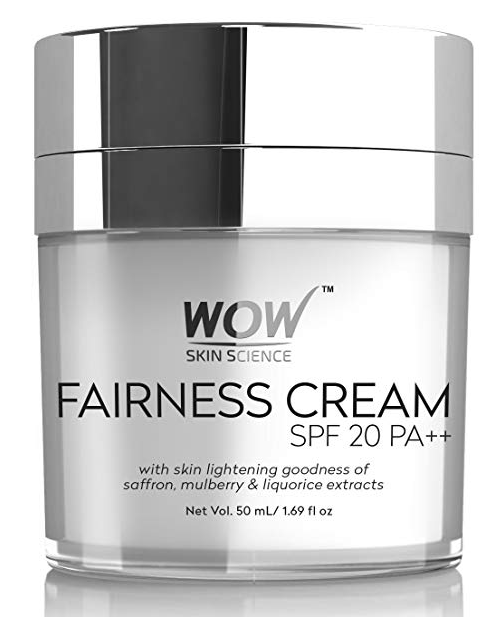 WOW Fairness SPF 20 PA++ No Parabens & Mineral Oil Cream, 50mL