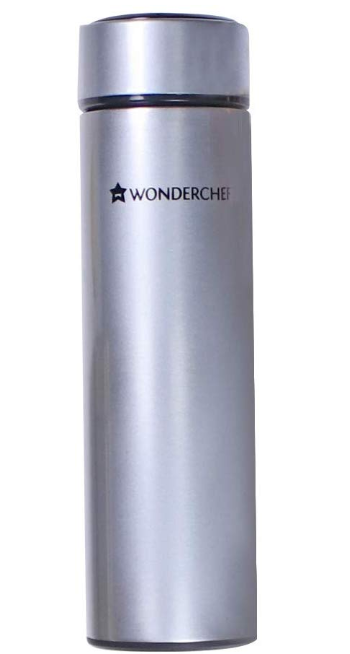 Wonderchef Nutri-Bot Stainless Steel Flask, 480 ml (Grey)