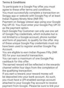 swiggy google pay offer 1
