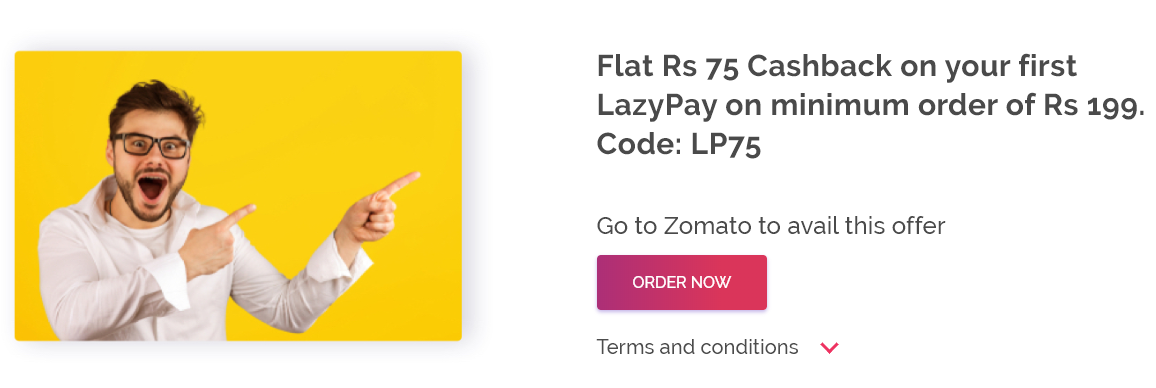 zomato lazypay