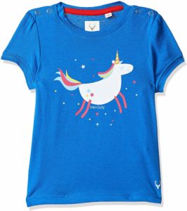 Allen Solly Junior Girl's Plain Regular fit Baby T-Shirts