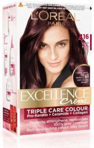 Amazon- Buy L'Oreal Paris Excellence Creme Hair Color, 4.16 Deep Plum, 72ml+100g  at Rs 118