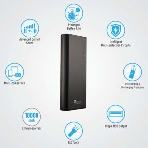 Amazon- Buy Syska Power Port100 10000mAH Lithium-Ion Power Bank