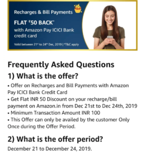 Amazon ICICI Offer