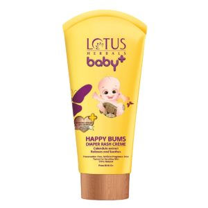 Amazon Lotus Herbals Baby+ Happy Bums Diaper Rash Crème, 100g