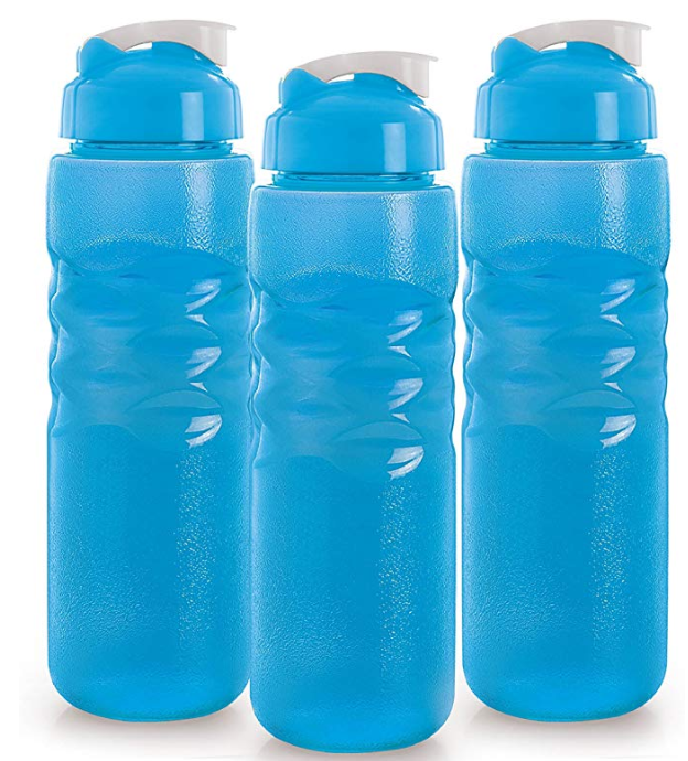 Cello Frost PET Bottle Set, 1.25 Litres, Set of 3, Blue