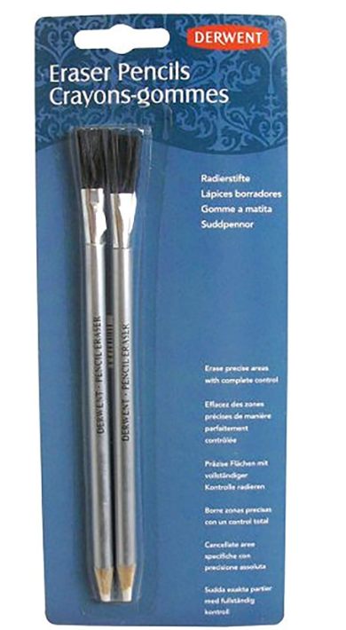 DERWENT Eraser Pencil and Brush Blister (Pack of 2)