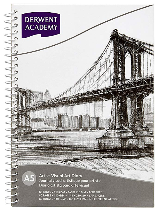 Derwent Academy Visual Art Diary Sketch Pad 80 Pages