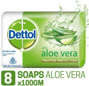 Amazon- Buy Dettol - 100 g (Pack of 8, Aloe Vera) at Rs 203 