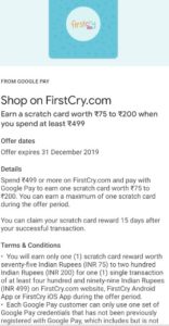 Firstcry Gpay Offer